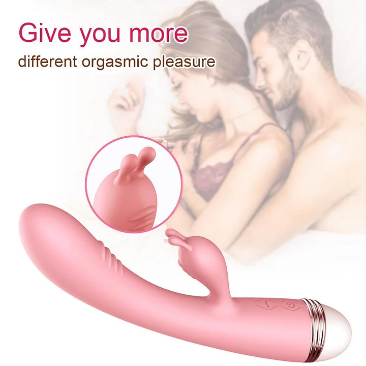 Rabbit vibrator displayed in waterproof setting like a bathroom or shower