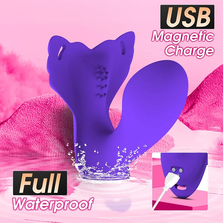 Vibrator worn discreetly under clothing for hands-free pleasure
