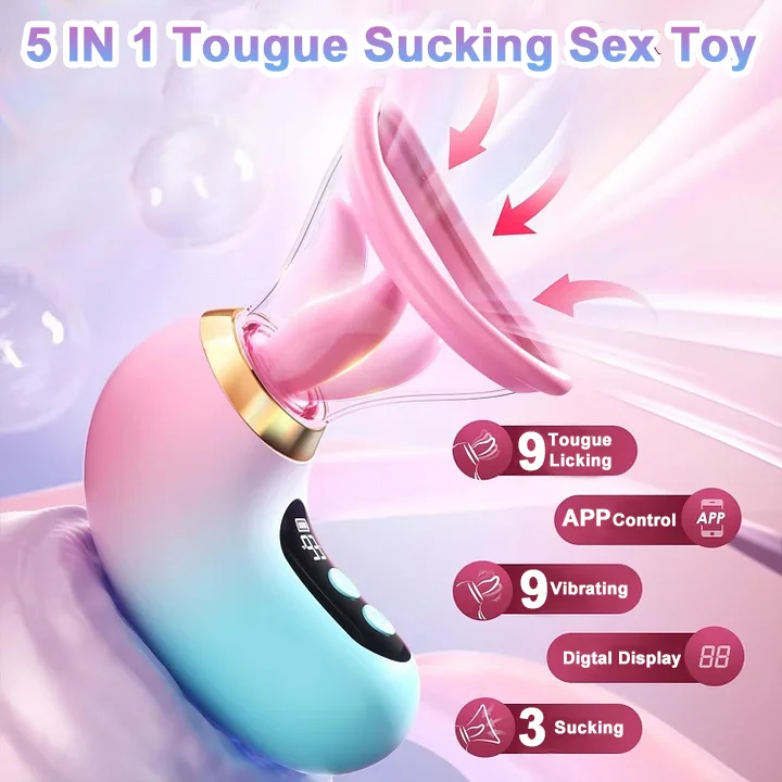 Dorelle Tongue Vibrator Suction App Control With Lcd Display-IntimiLife