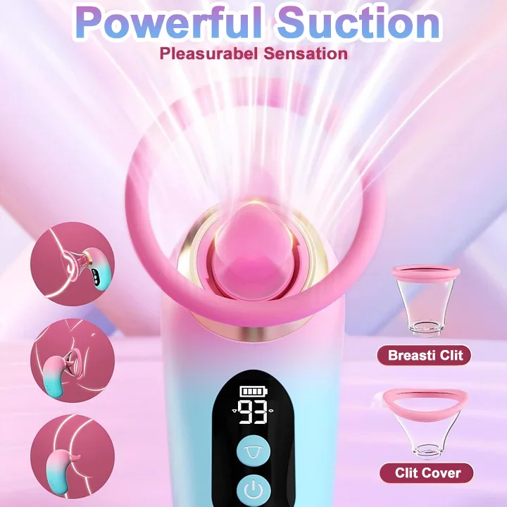 Close-up of silicone tongue tip with multiple suction levels