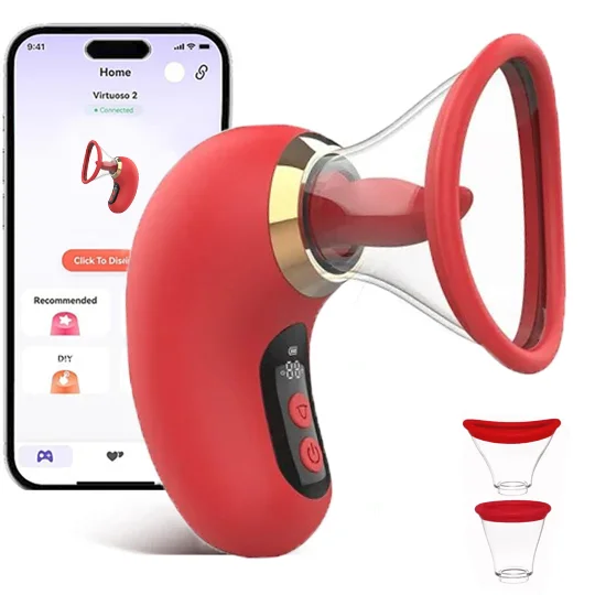Dorelle Tongue Vibrator Suction App Control With Lcd Display-IntimiLife