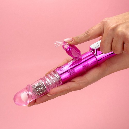 Rechargeable thrusting butterfly Thrusting rabbit vibrator
