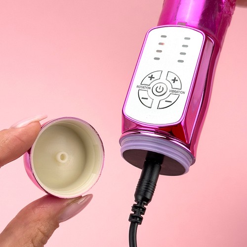 Rechargeable thrusting butterfly Thrusting rabbit vibrator