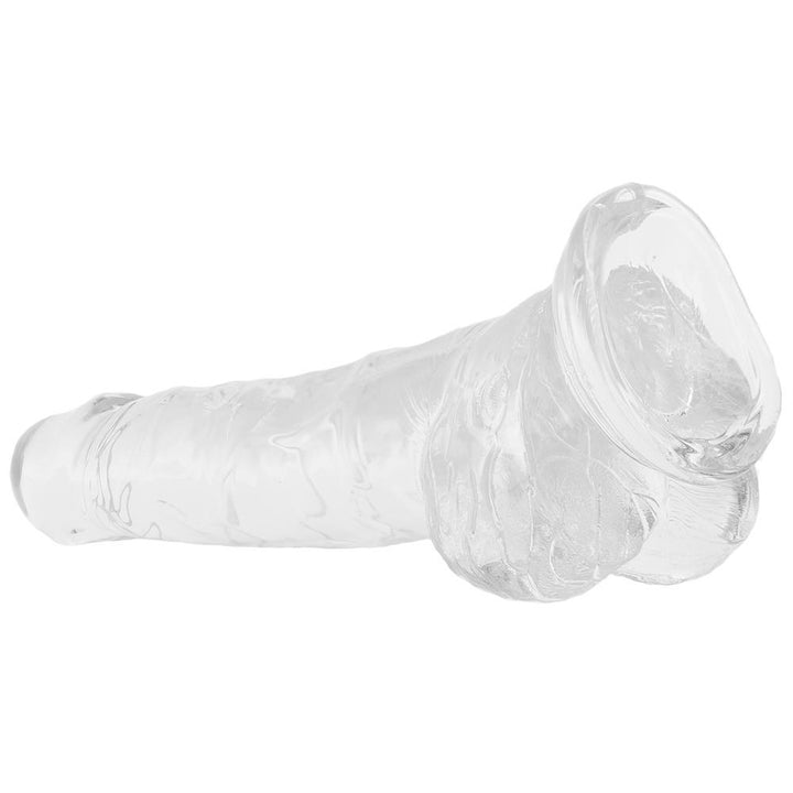 translucent dildo with flexible shaft and strong suction base