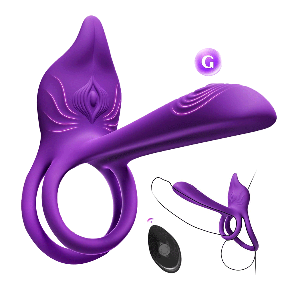 App-controlled vibrating cock ring showing remote connectivity