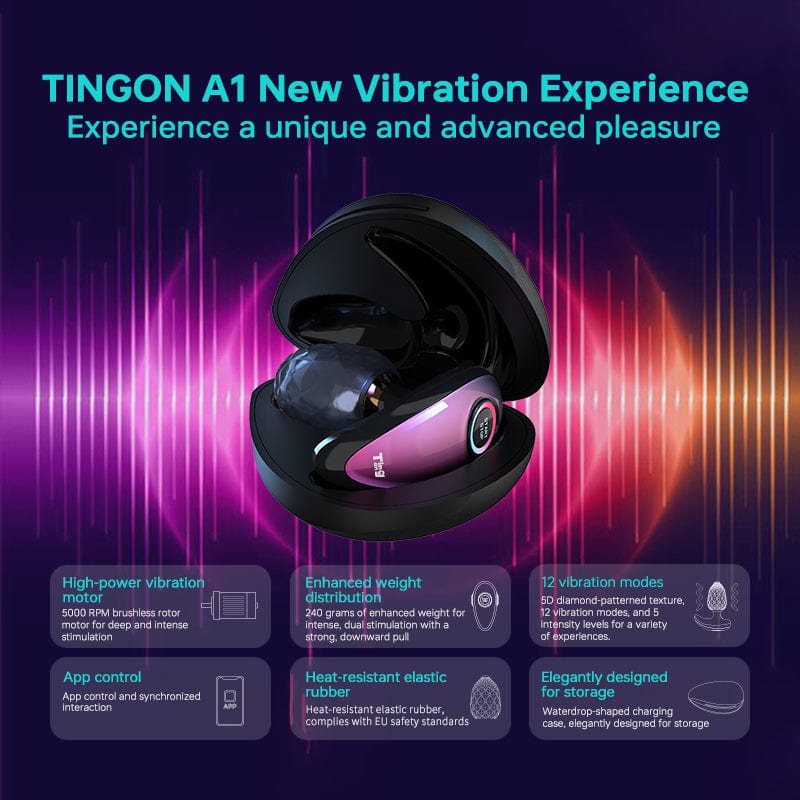 Tingon A1 Anal Luxury Massager Toy Butt Plug APP Control-IntimiLife