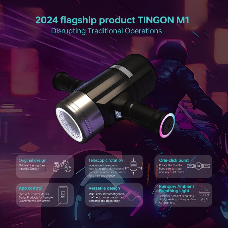 Tingon M1 Intelligent Rotation Thrusting Male Masturbator APP Control-IntimiLife