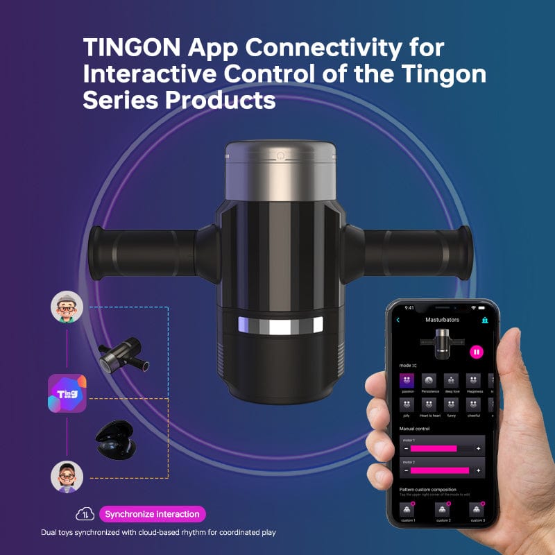 Tingon M1 Intelligent Rotation Thrusting Male Masturbator APP Control-IntimiLife