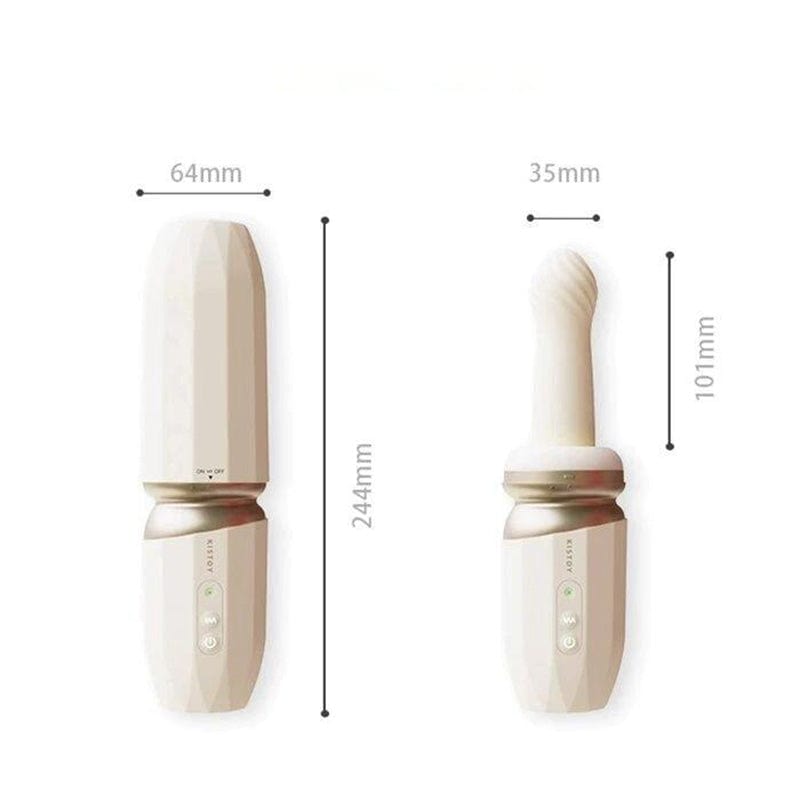 Close-up of heated silicone attachment with bio-thermal warming feature