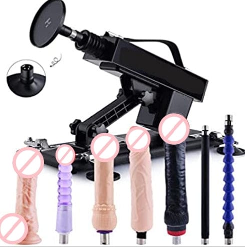 intimilife - Automatic Sex Machine Sex Toys Love Machine Device Gun with 6 Attachments-IntimiLife