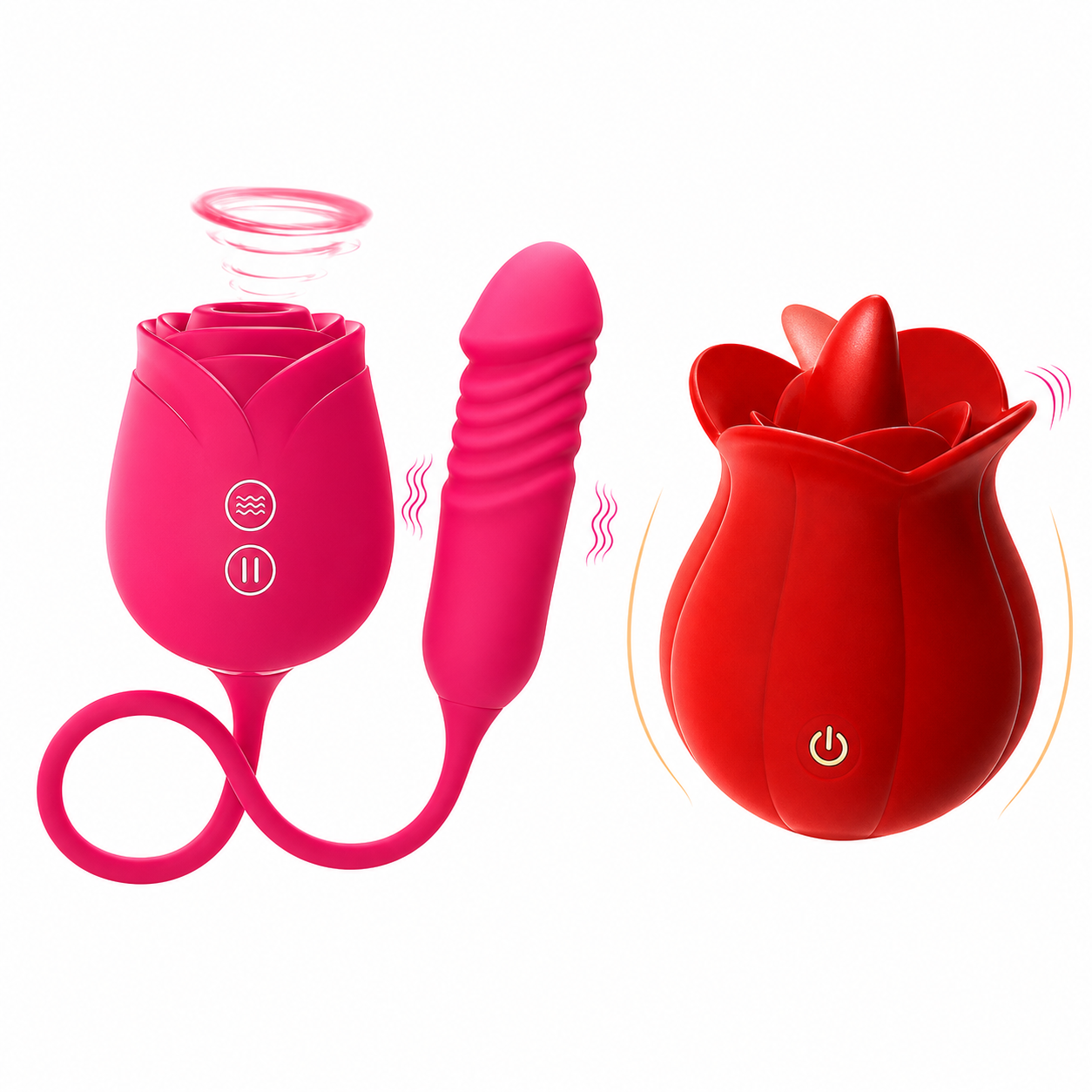 MLEM Rose Tongue-Style Massager – Easy-to-Position Design - AnneToys