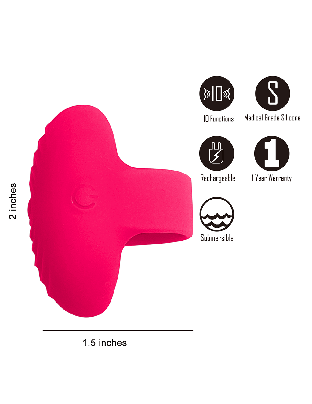 Maia Ruby Finger Vibe-IntimiLife