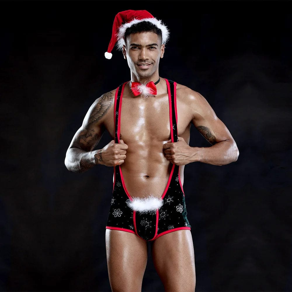 intimilife - Christmas Men's Sexy Lingerie One-piece Christmas Costume For Male-IntimiLife