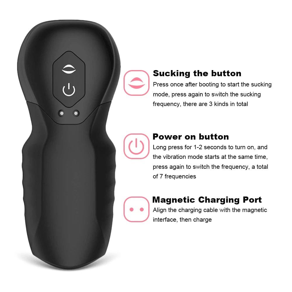 intimilife - Dragon Suction Trainer Male Masturbator Oral Vaginal Penis Vibrator-IntimiLife