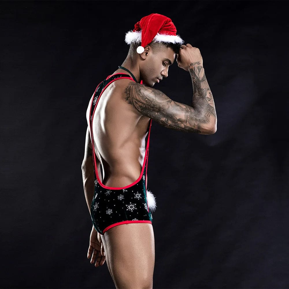 intimilife - Christmas Men's Sexy Lingerie One-piece Christmas Costume For Male-IntimiLife