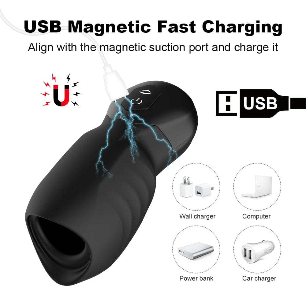 intimilife - Dragon Suction Trainer Male Masturbator Oral Vaginal Penis Vibrator-IntimiLife