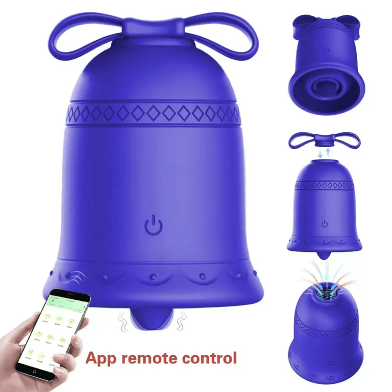 APP-controlled clitoral stimulator with silicone body and discreet design