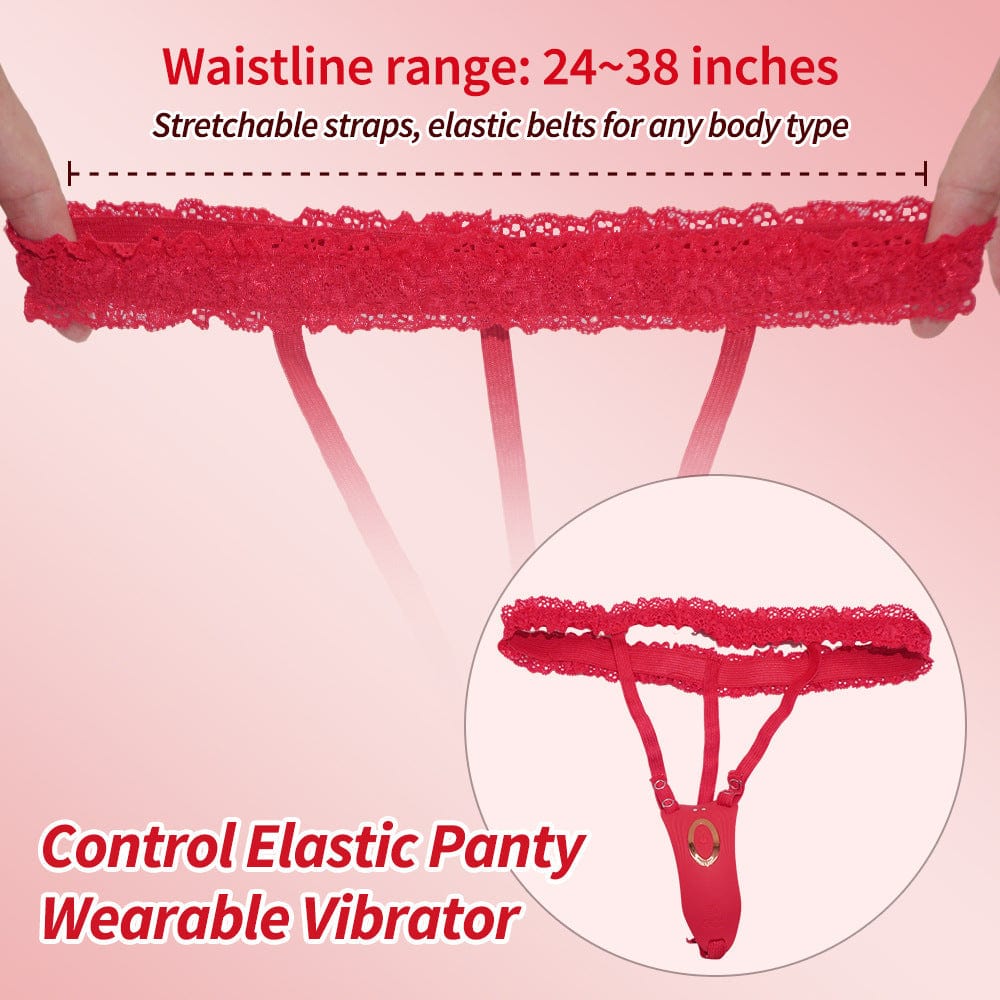 Rose Wearalbe Clitoral Massage Vibrator with Panty & Remote Control-IntimiLife