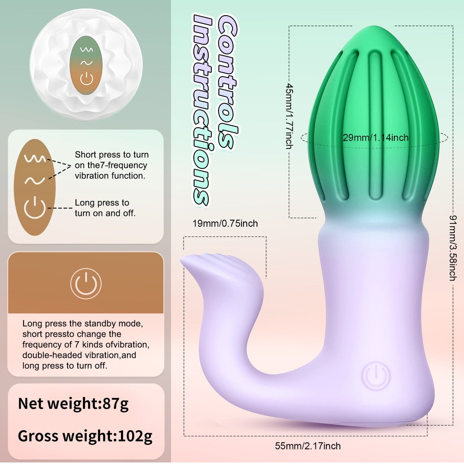 Wireless Remote Control Rocket Butt Plug Prostate Massager-IntimiLife