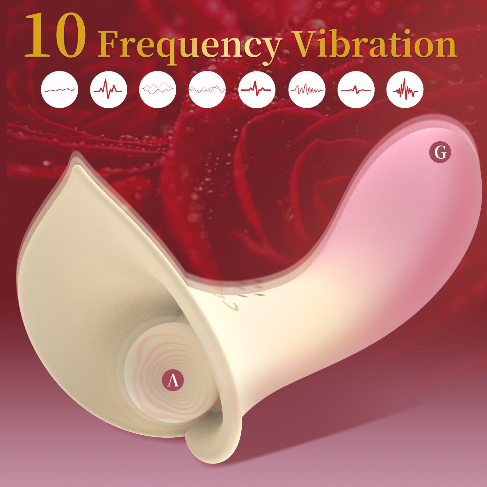 Calla Lily Tongue Licking Double - Headed Clitoral Vibrator-IntimiLife
