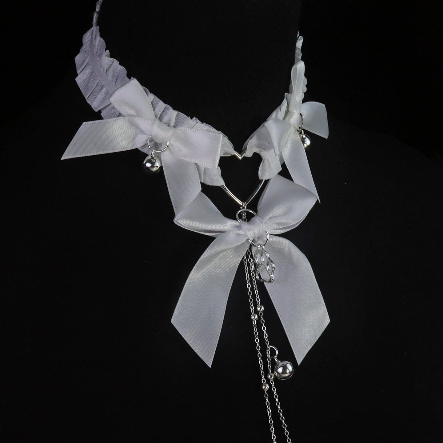 Bow Choker Nipple Clamps Body Chain Set-IntimiLife