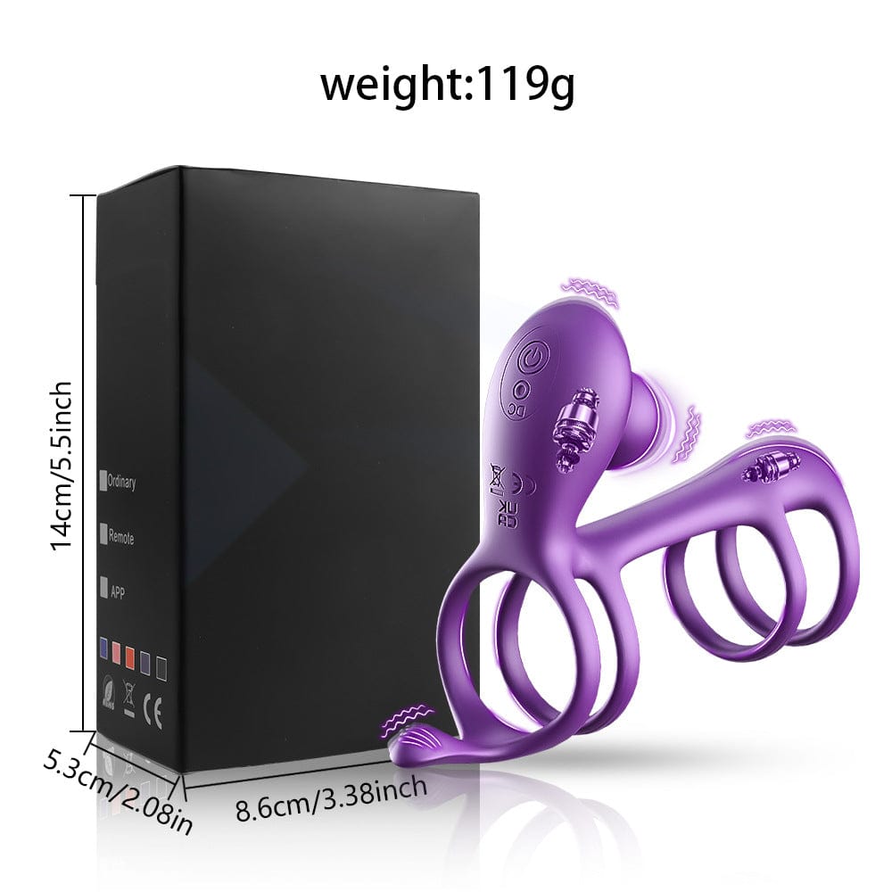 Morgana Silicone Vibrating Penis Rings-IntimiLife