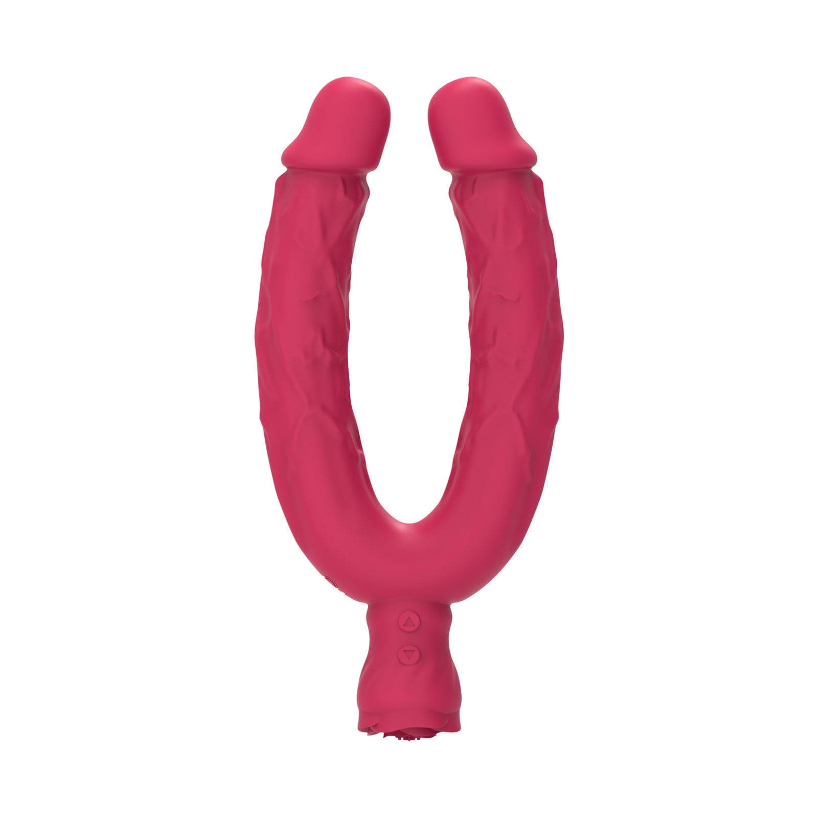 7.5‘’ Double Ended Vibrating Rose Dildo Anal Dildo with 10 Vibrating Modes-IntimiLife