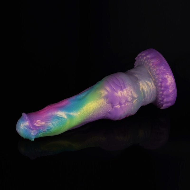 Mixed Color Monster Dildo Auto Thrusting Sex Machine With Suction Cup Base-IntimiLife
