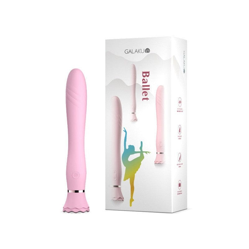 Galaku Ballet Heating G Spot Dildo Vibrator With Suction Cup-IntimiLife