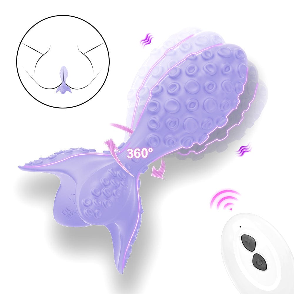 Convex Rotation Vibrating Prostate Butt Plug With Remote Control-IntimiLife