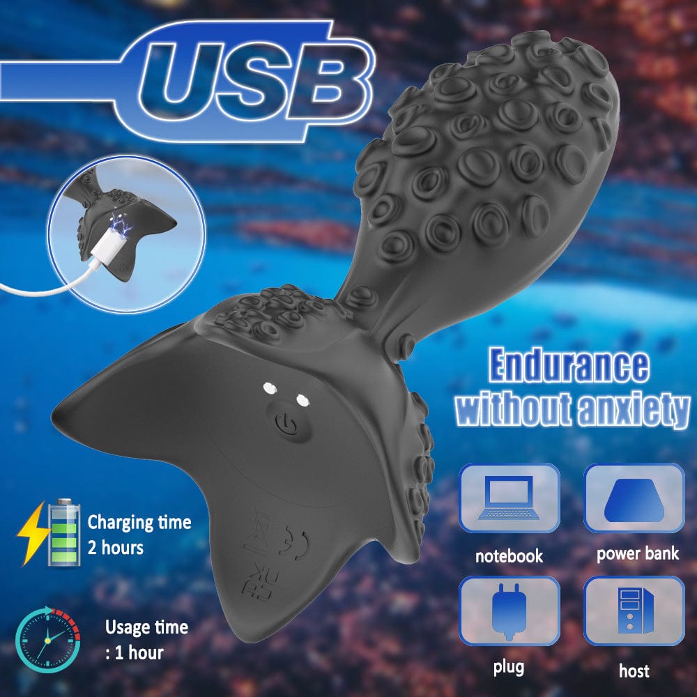 Convex Rotation Vibrating Prostate Butt Plug With Remote Control-IntimiLife