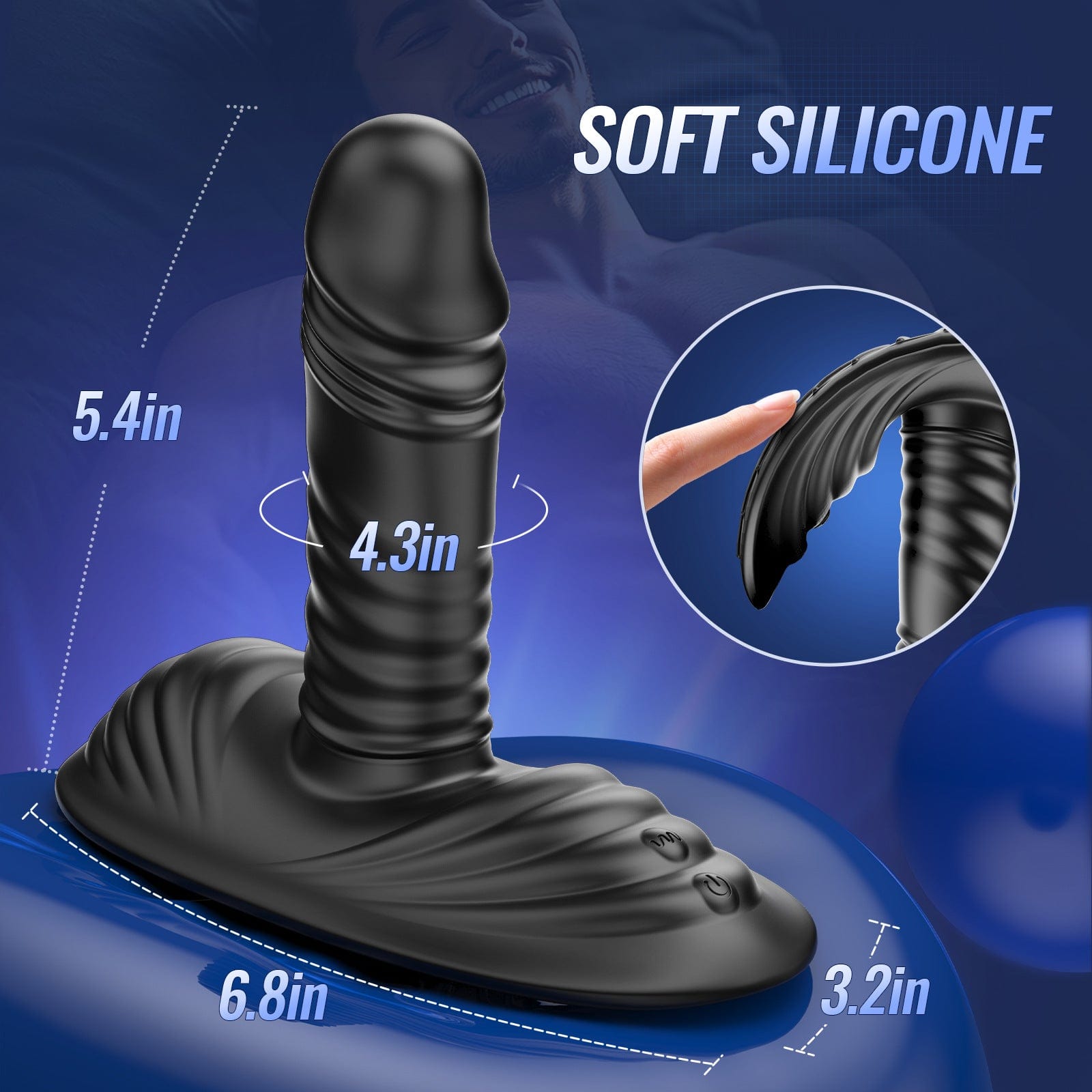 Upgraded Thrusting Sit And Ride Anal G Spot Double Vibrator With Remote-IntimiLife