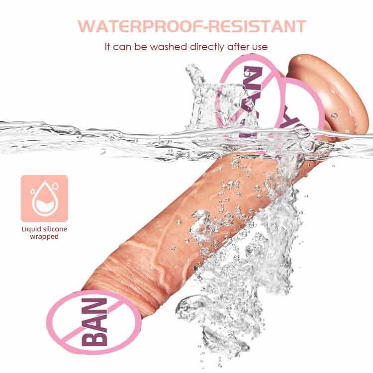 Wireless remote control operating the adjustable expansion dildo