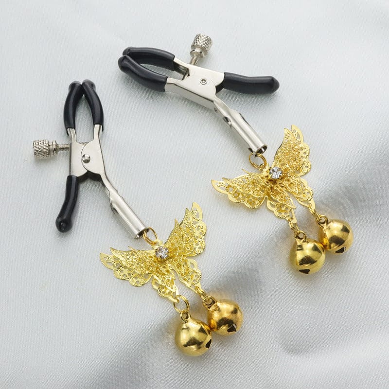 Butterfly Nipple Ring Bell Clamps-IntimiLife