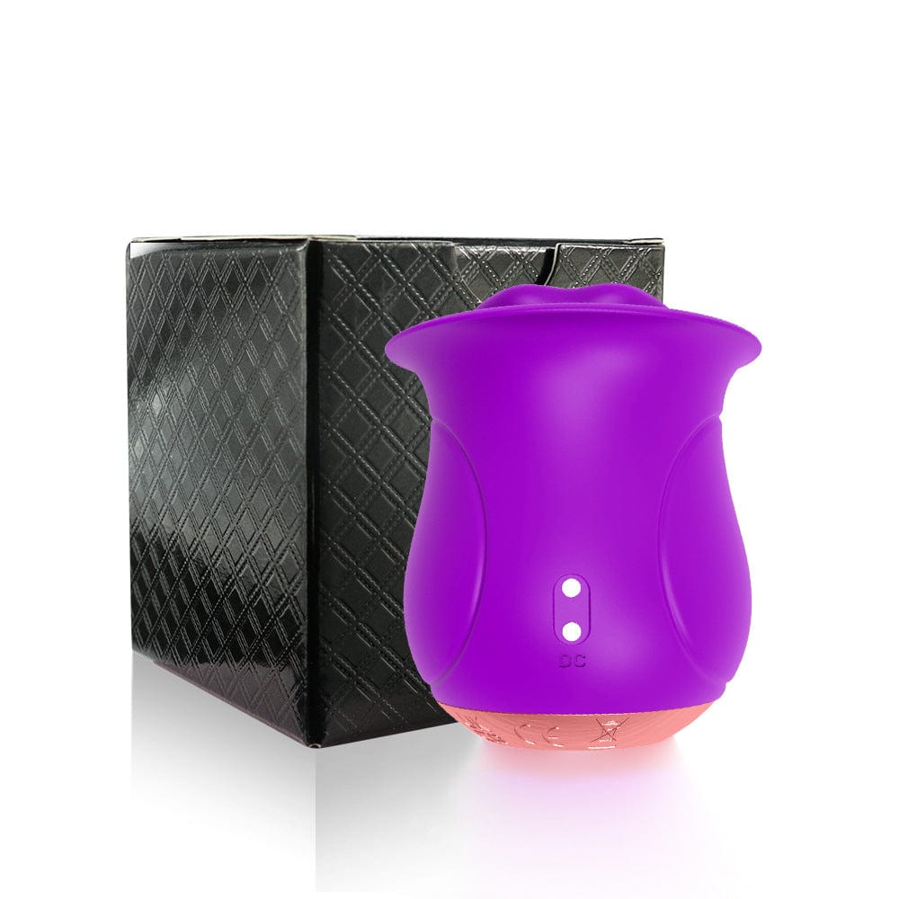 Rose Muncher - Licking Tongue Vibrator 10 French Kissing Modes-IntimiLife