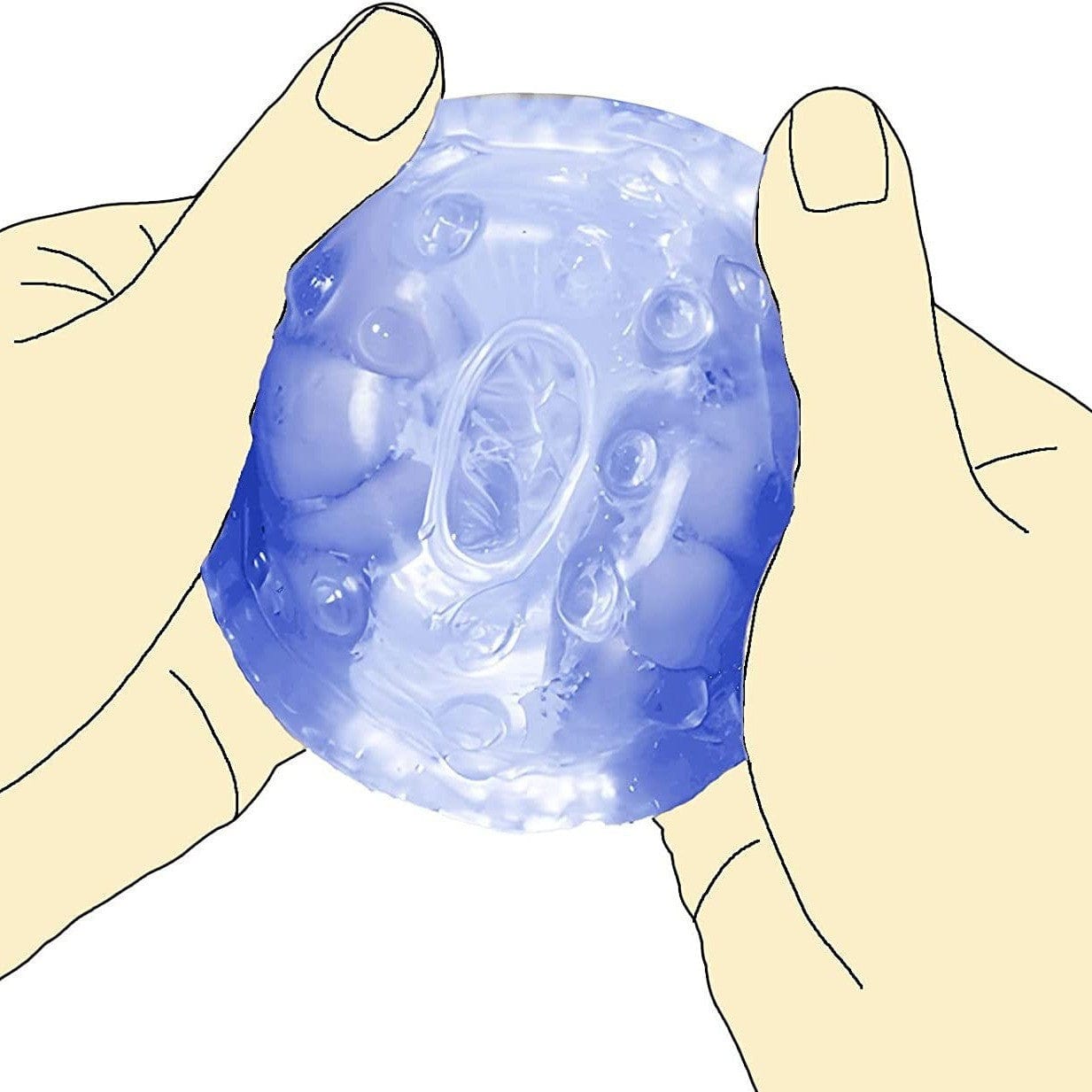 Manual Open-Ended Sleeve Blowjob Male Stroker for Men Masturbation-IntimiLife