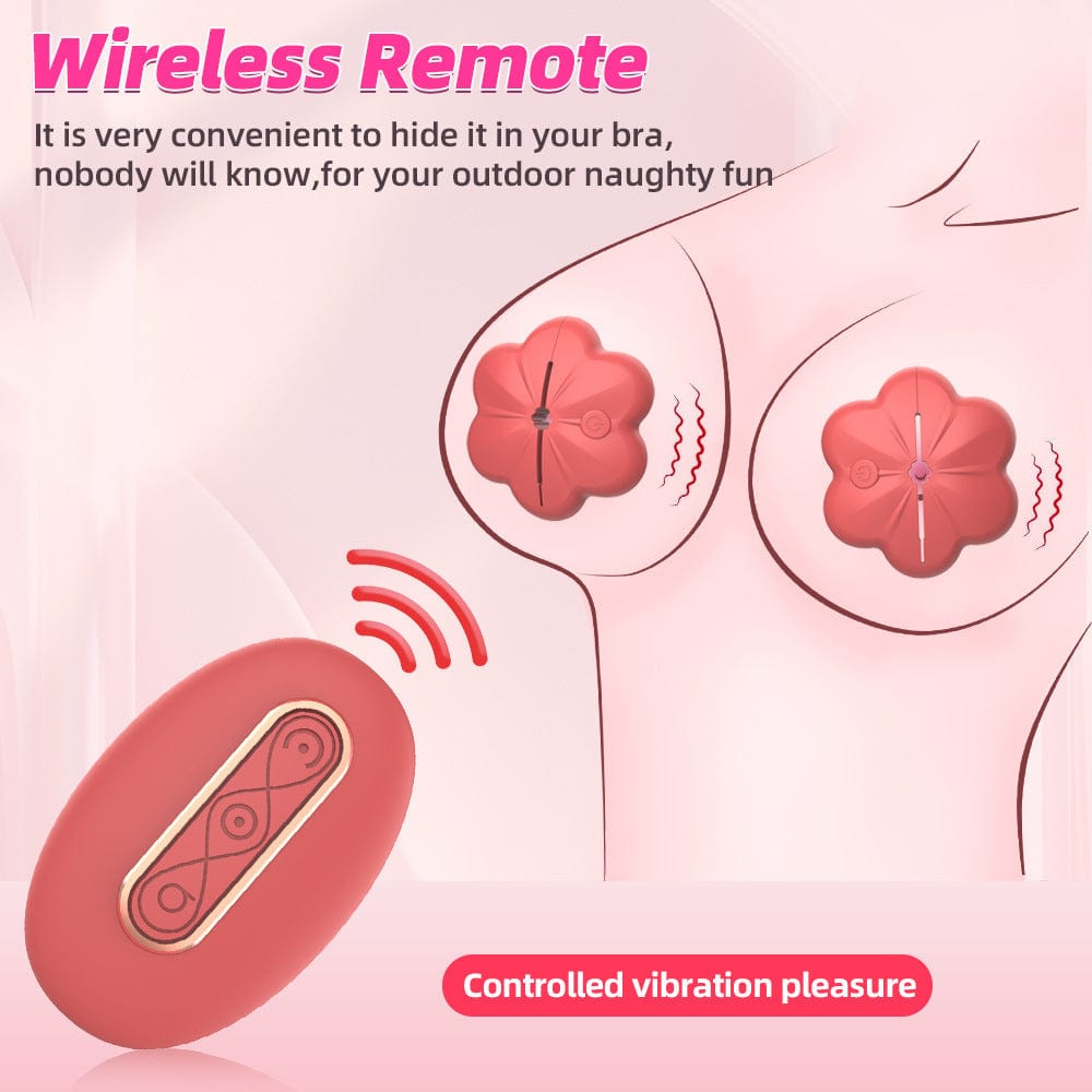 Wireless Nipple Clamp Vibrator 10 Modes 3 Clamping Forces Waterproof Nipple toys-IntimiLife