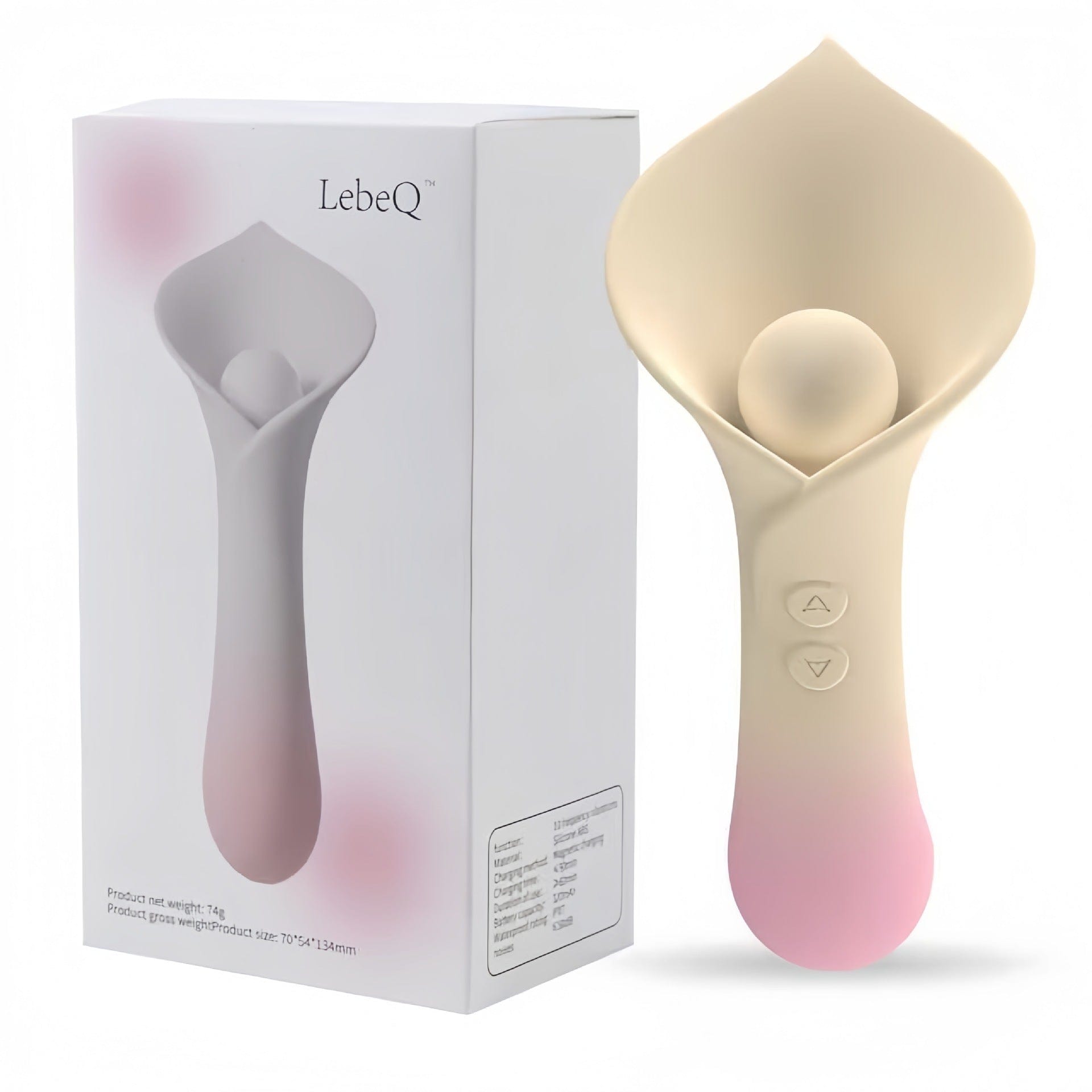 Calla Lily Tongue Licking Double - Headed Clitoral Vibrator-IntimiLife