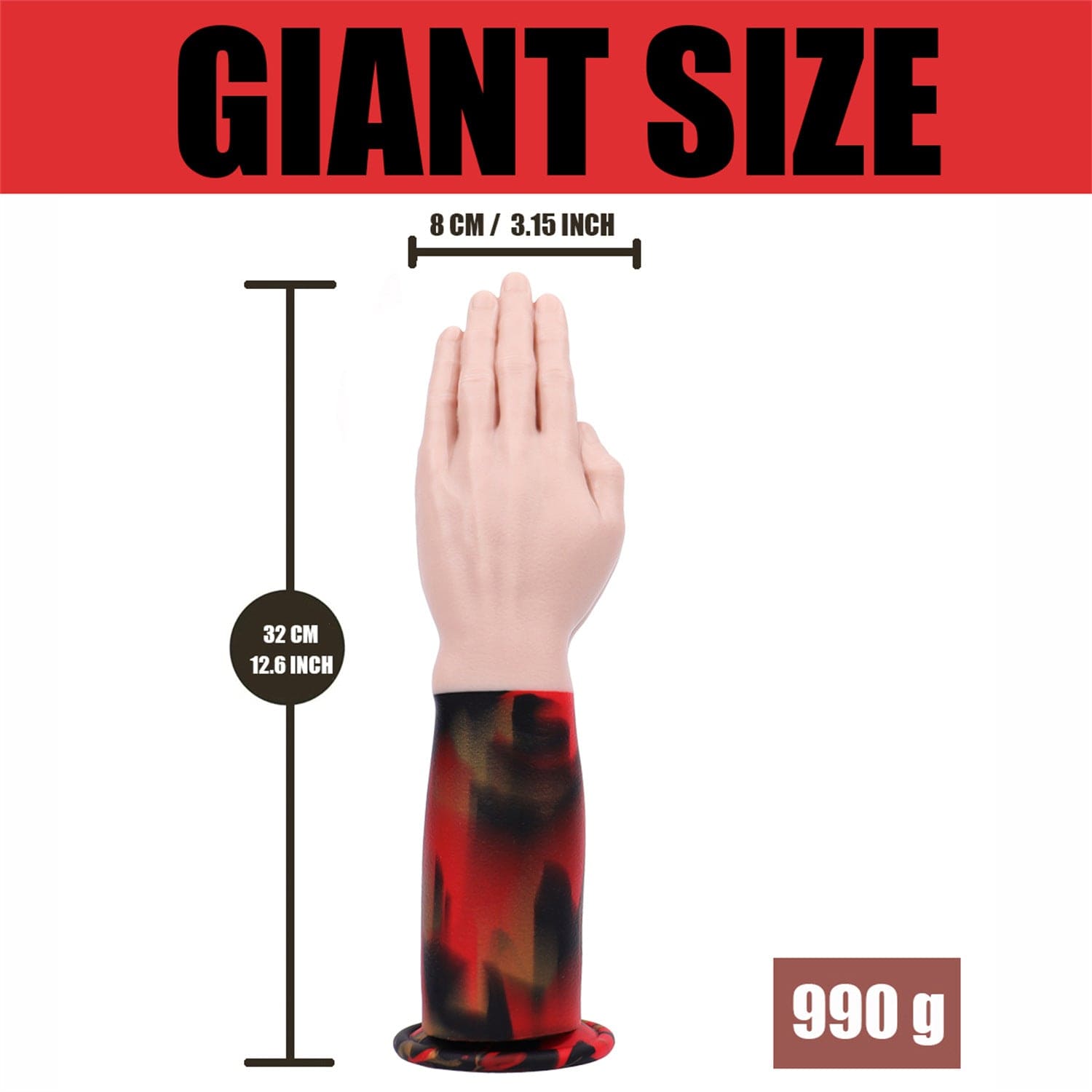 AIMITEX Giant Flower Arm Liquid Silicone Butt Plug Anal Toy-IntimiLife