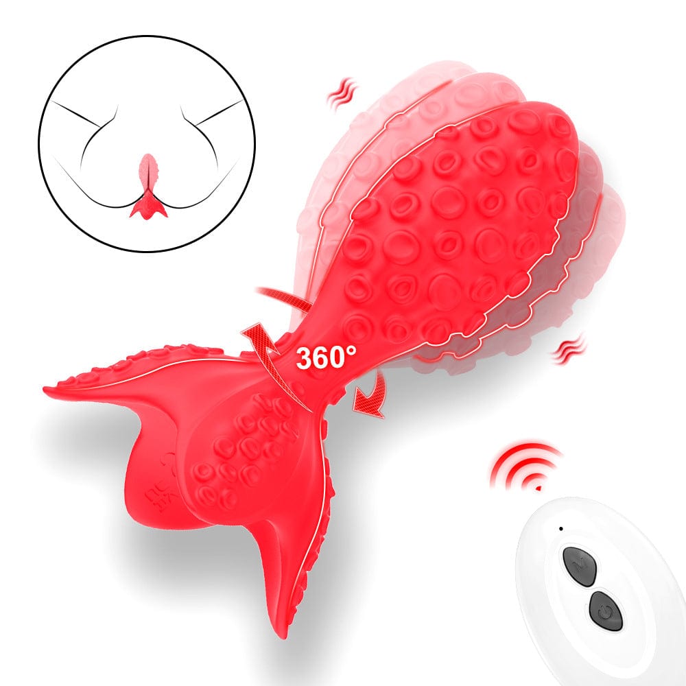 Convex Rotation Vibrating Prostate Butt Plug With Remote Control-IntimiLife