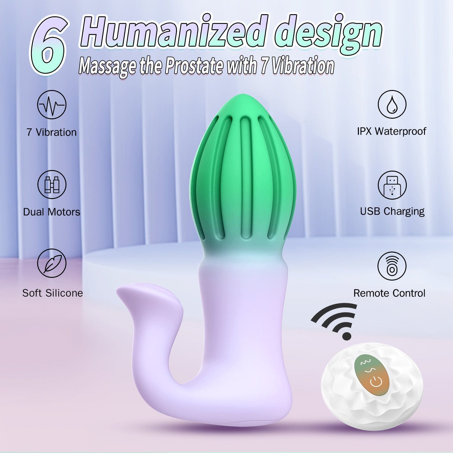 Wireless Remote Control Rocket Butt Plug Prostate Massager-IntimiLife