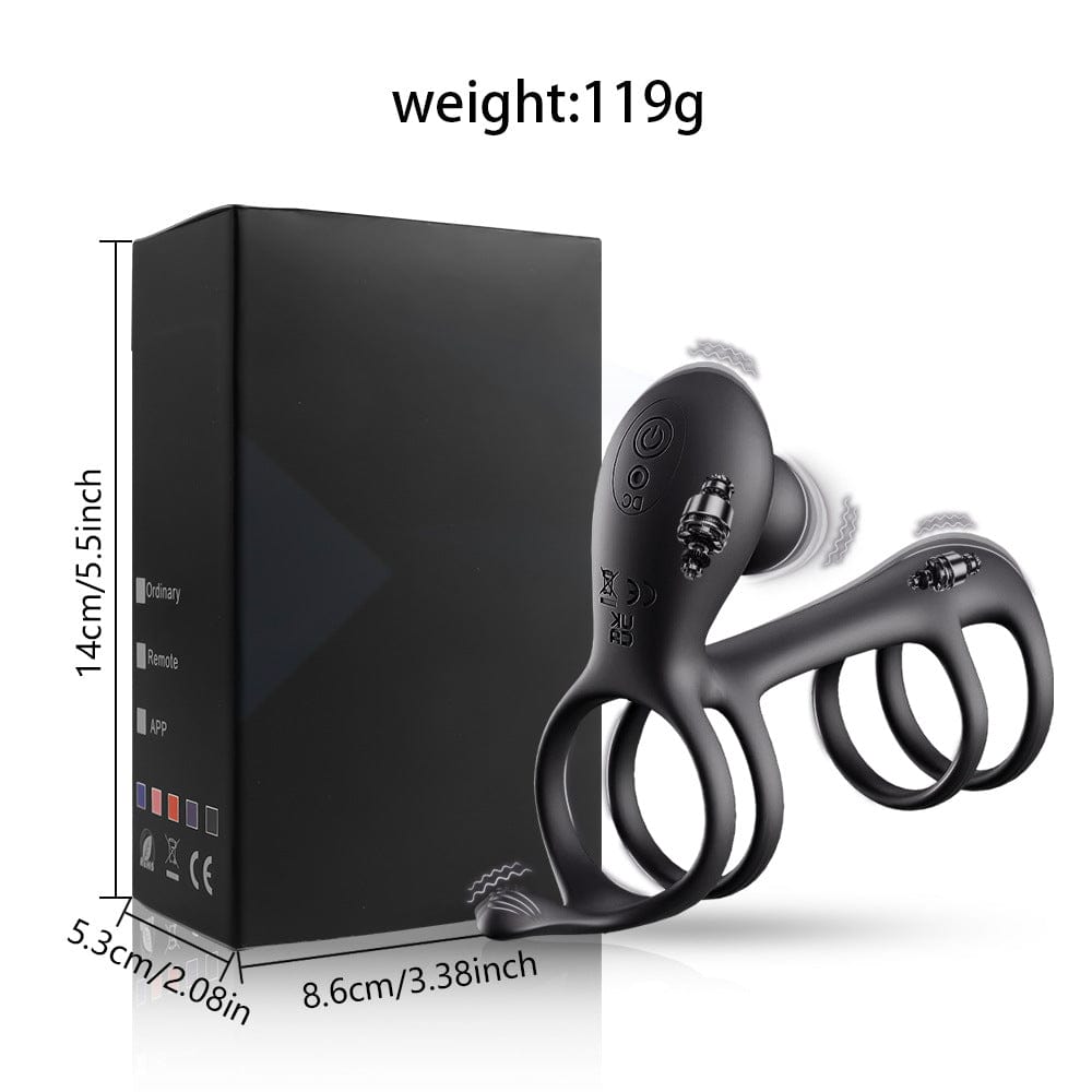 Morgana Silicone Vibrating Penis Rings-IntimiLife