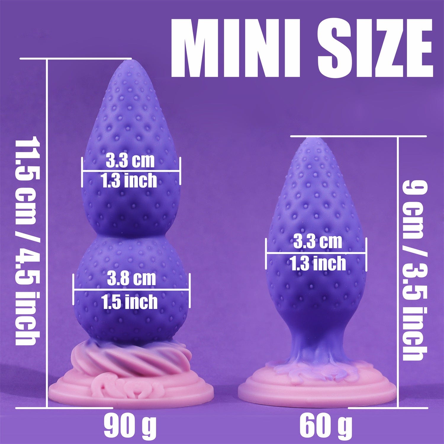 AIMITEX Strawberry Butt Plug Silicone Anal Sex Toy-IntimiLife