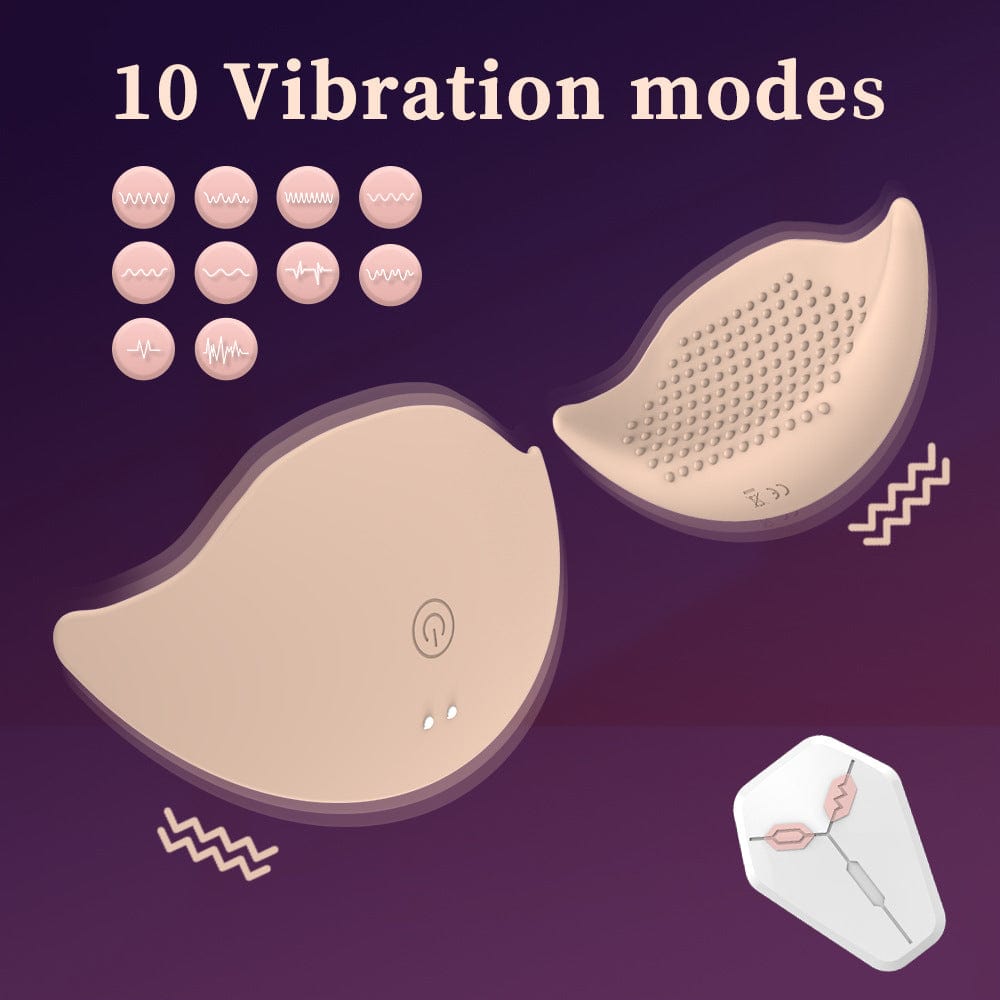 Waterproof breast massager being cleaned under running water