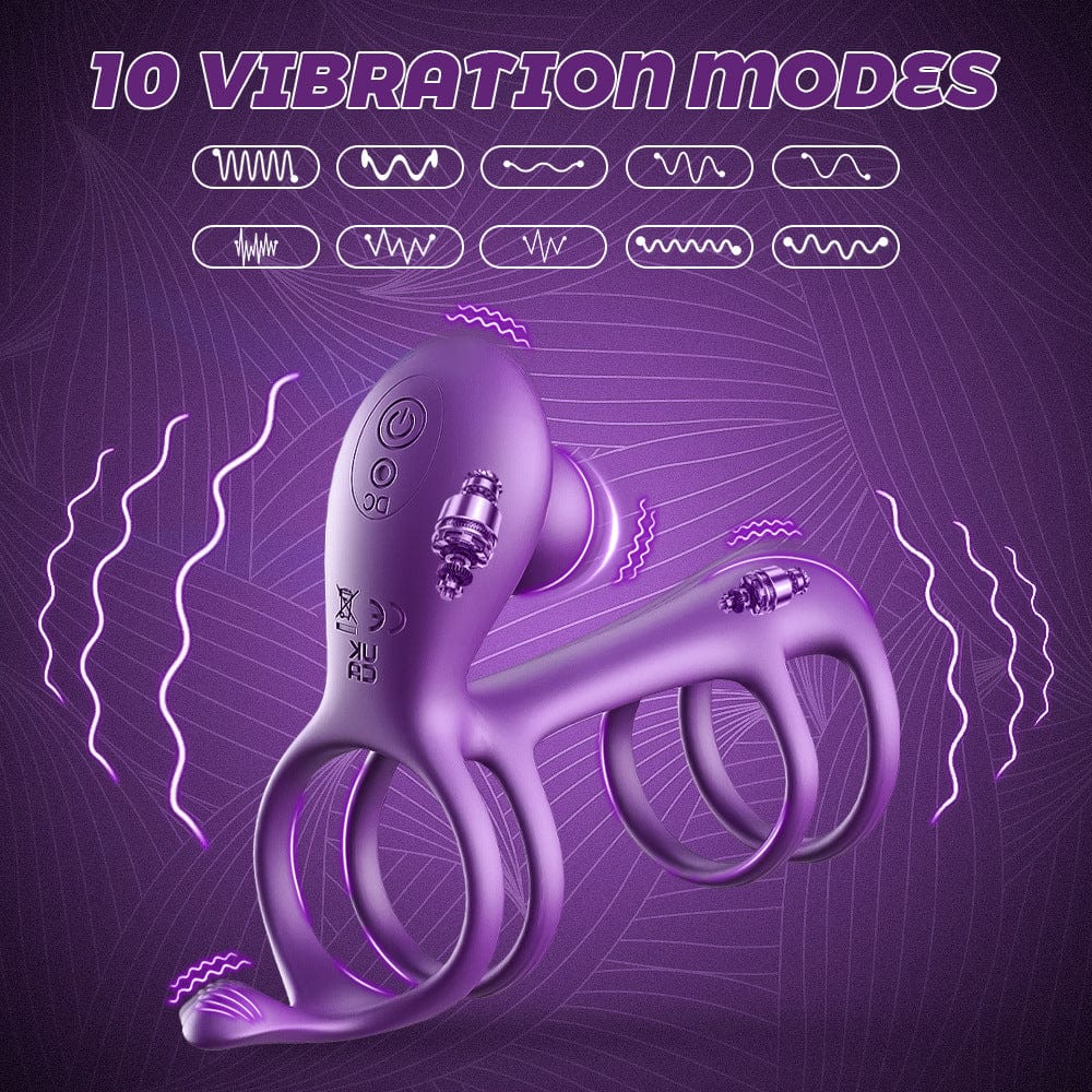 dual ring cock ring for couples with quiet motor under 50dB