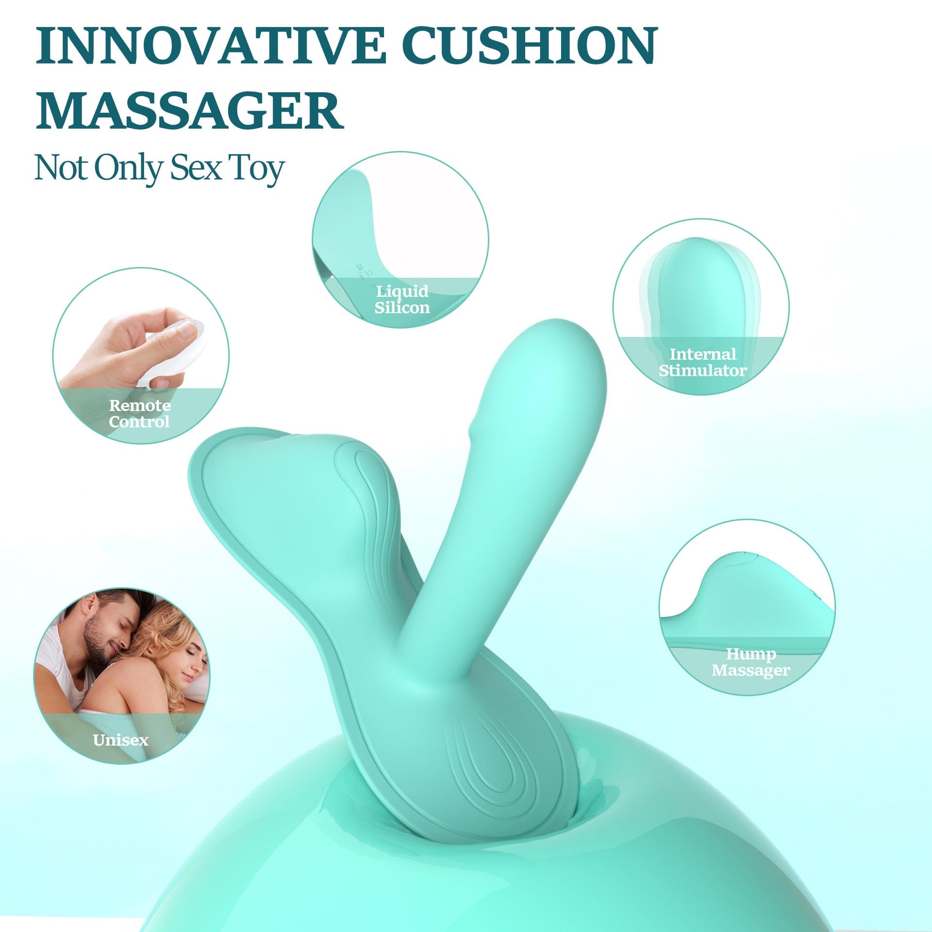 Riding-Style Cushion G Spot Vibrator For Intense Clitoral G-spot Anal Stimulation with APP-IntimiLife