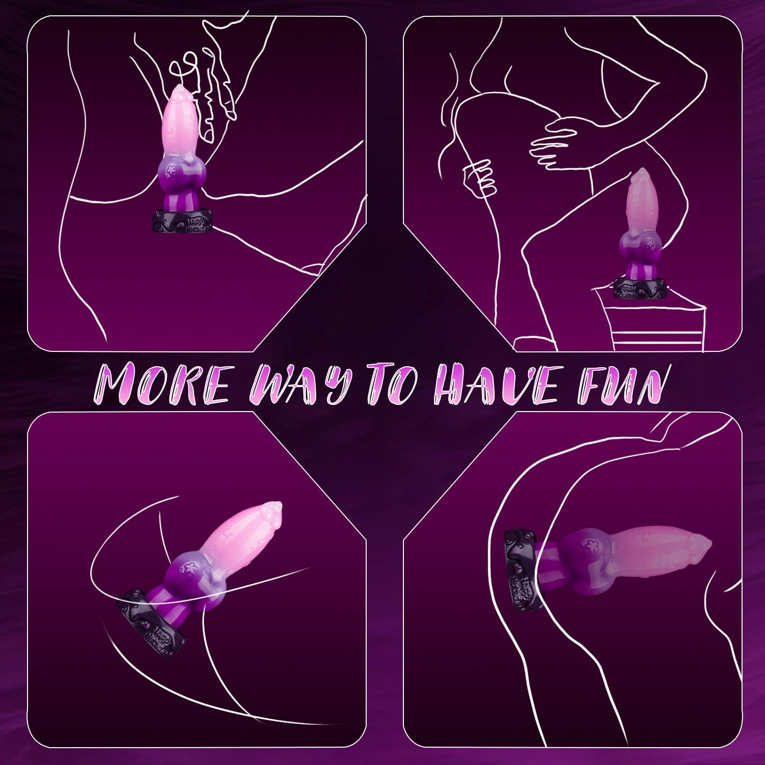 9.51in Realistic Monster Dildo Anal Plug-IntimiLife