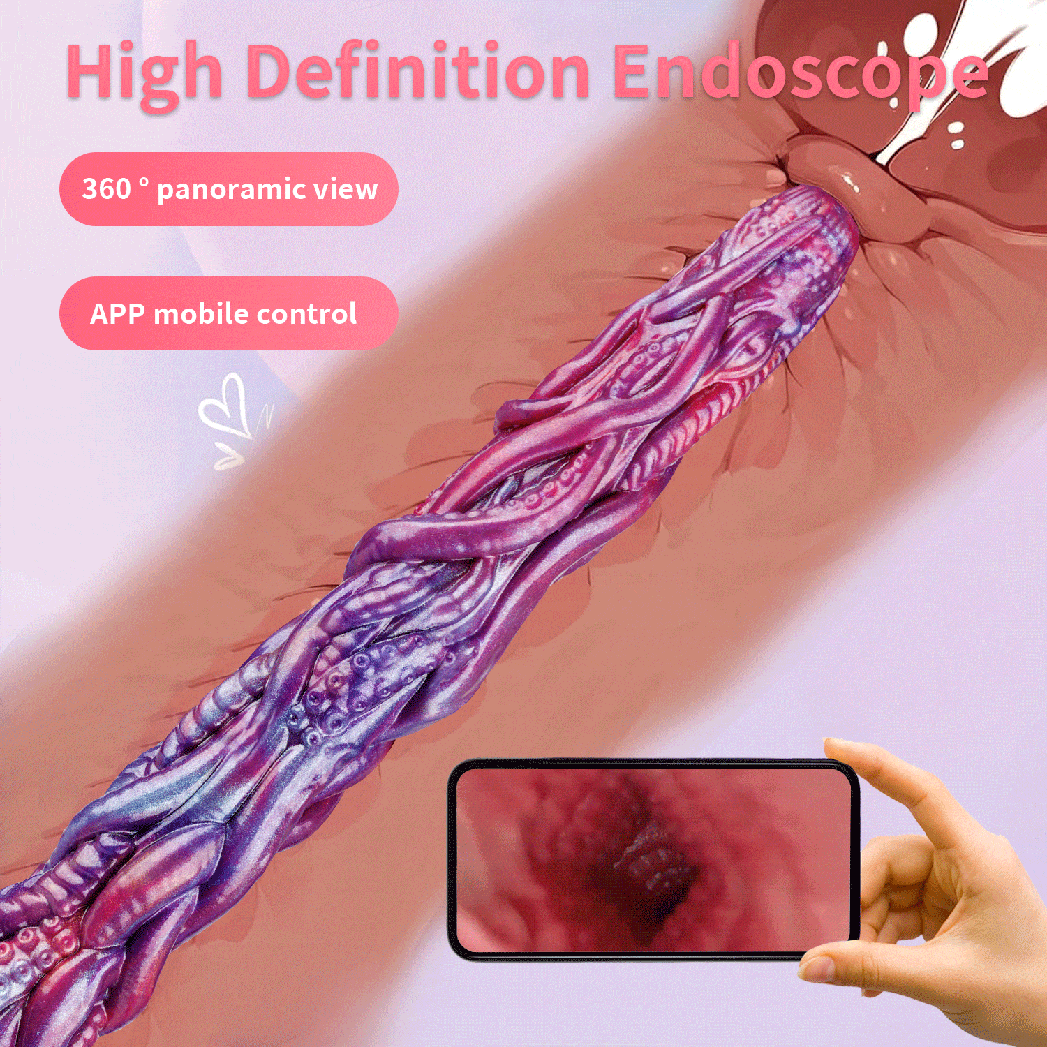 Octopus Smart Endoscopic / Squirting Monster Dildo Anal Plug-IntimiLife