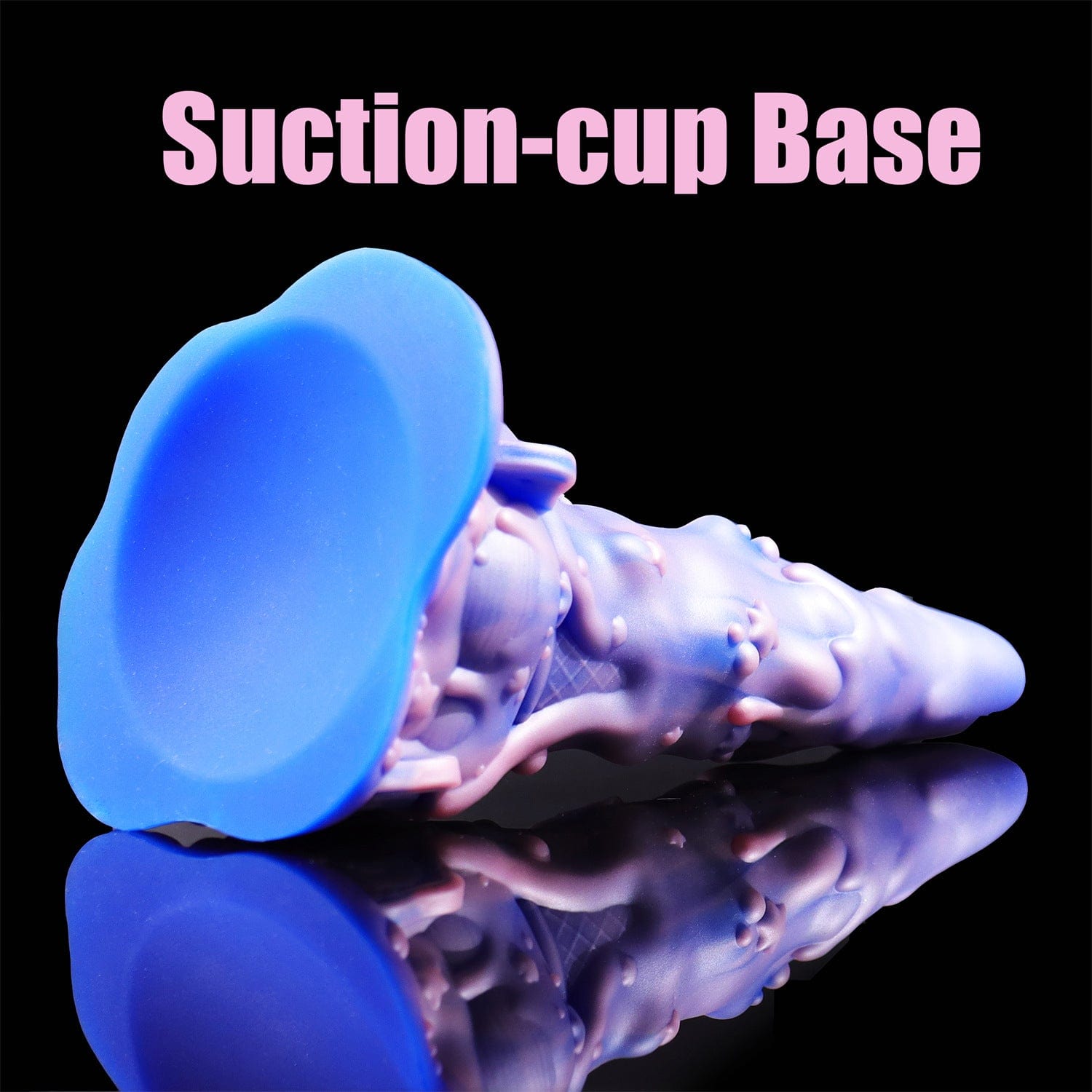 7.48���� AIMITEX Rainbow Ice Cream Liquid Silicone Fantasy Dildo Masturbation Massager-IntimiLife