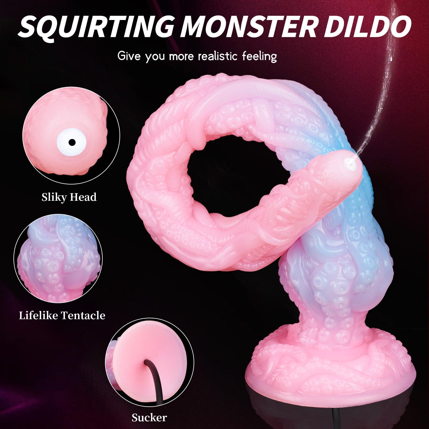 Octopus Smart Endoscopic / Squirting Monster Dildo Anal Plug-IntimiLife